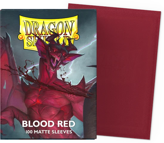 Dragon Shield Matte Blood Red — 100 Fundas