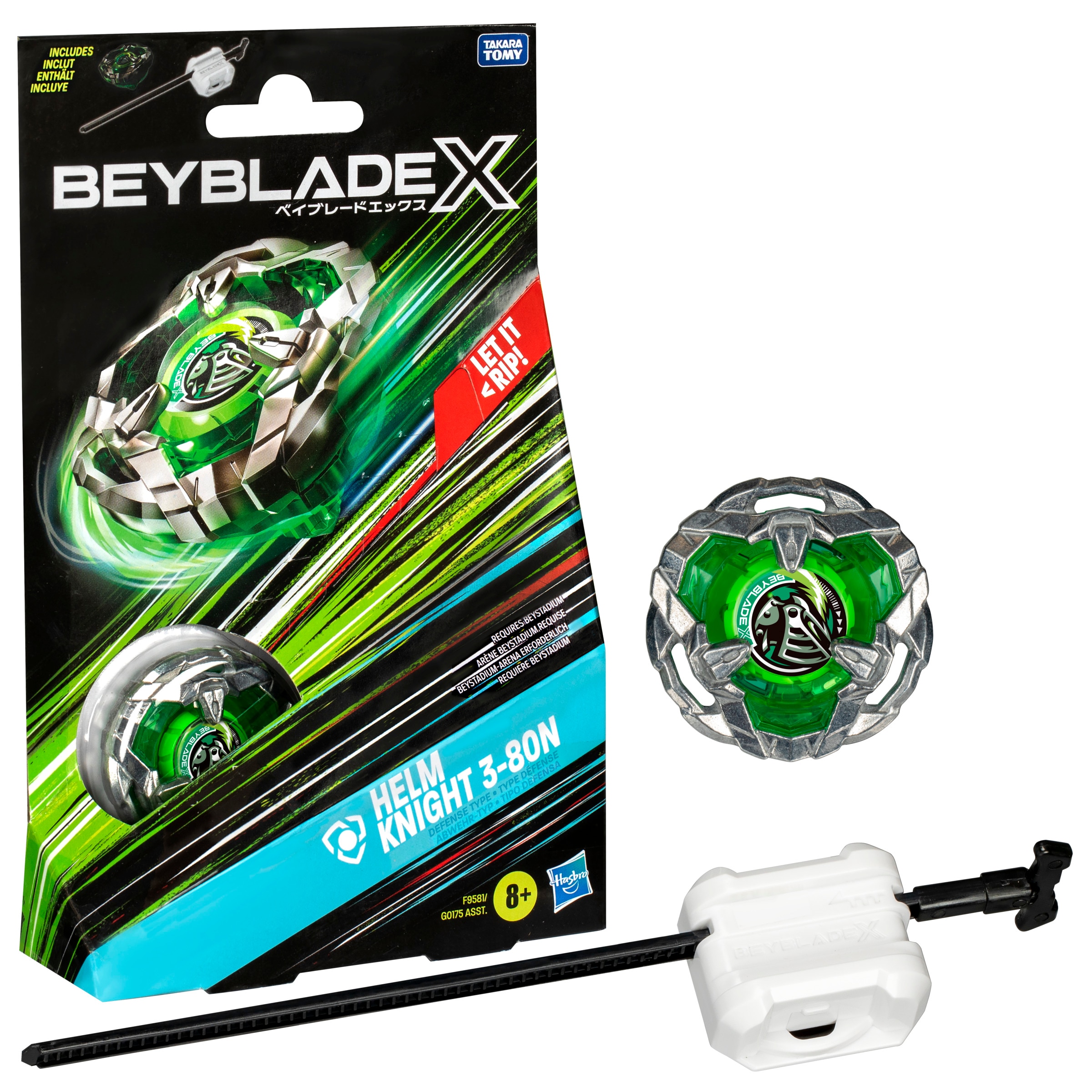 Beyblade X Helm Knight 3-80N (Verde)