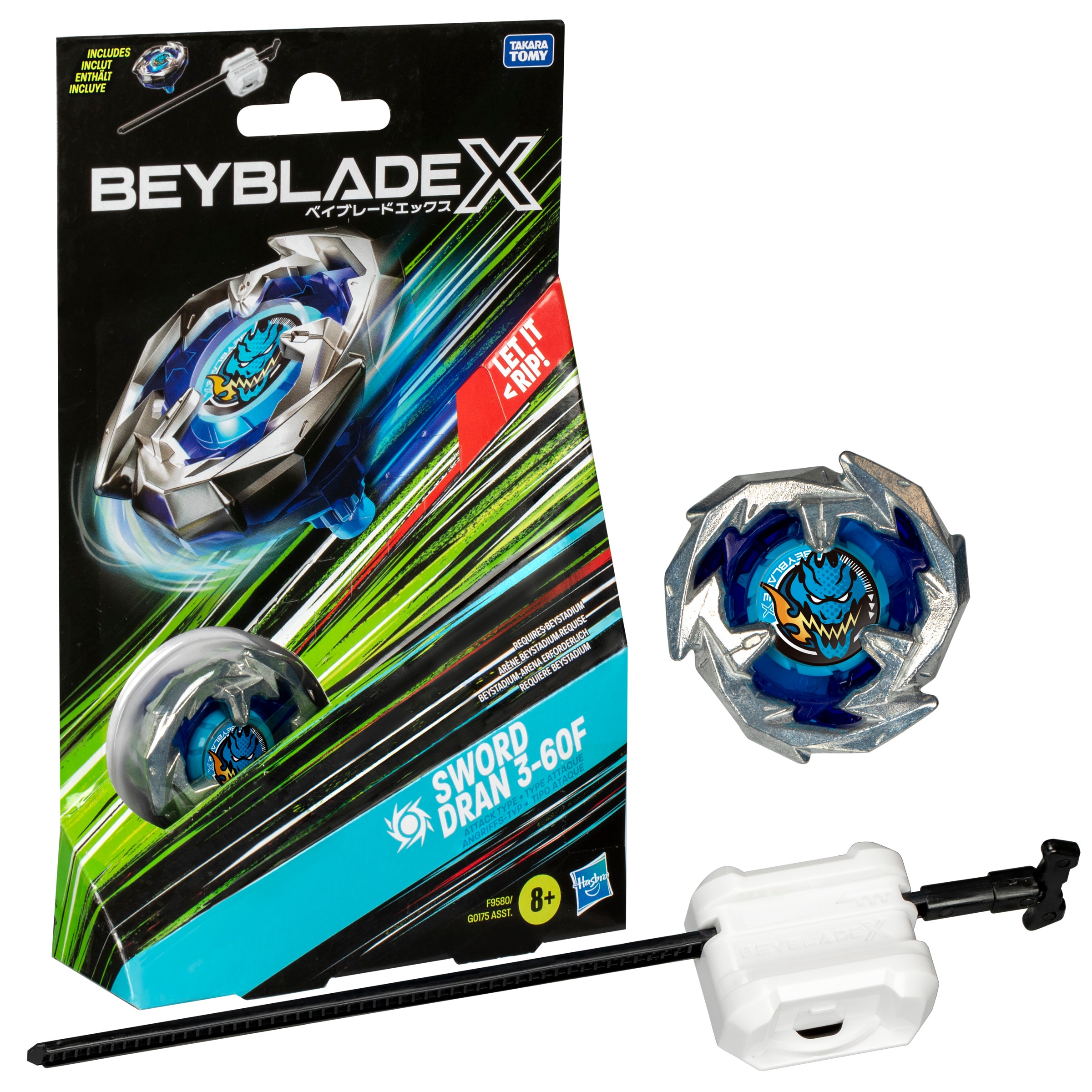 Beyblade X Sword Dran 3-60F (Azul)