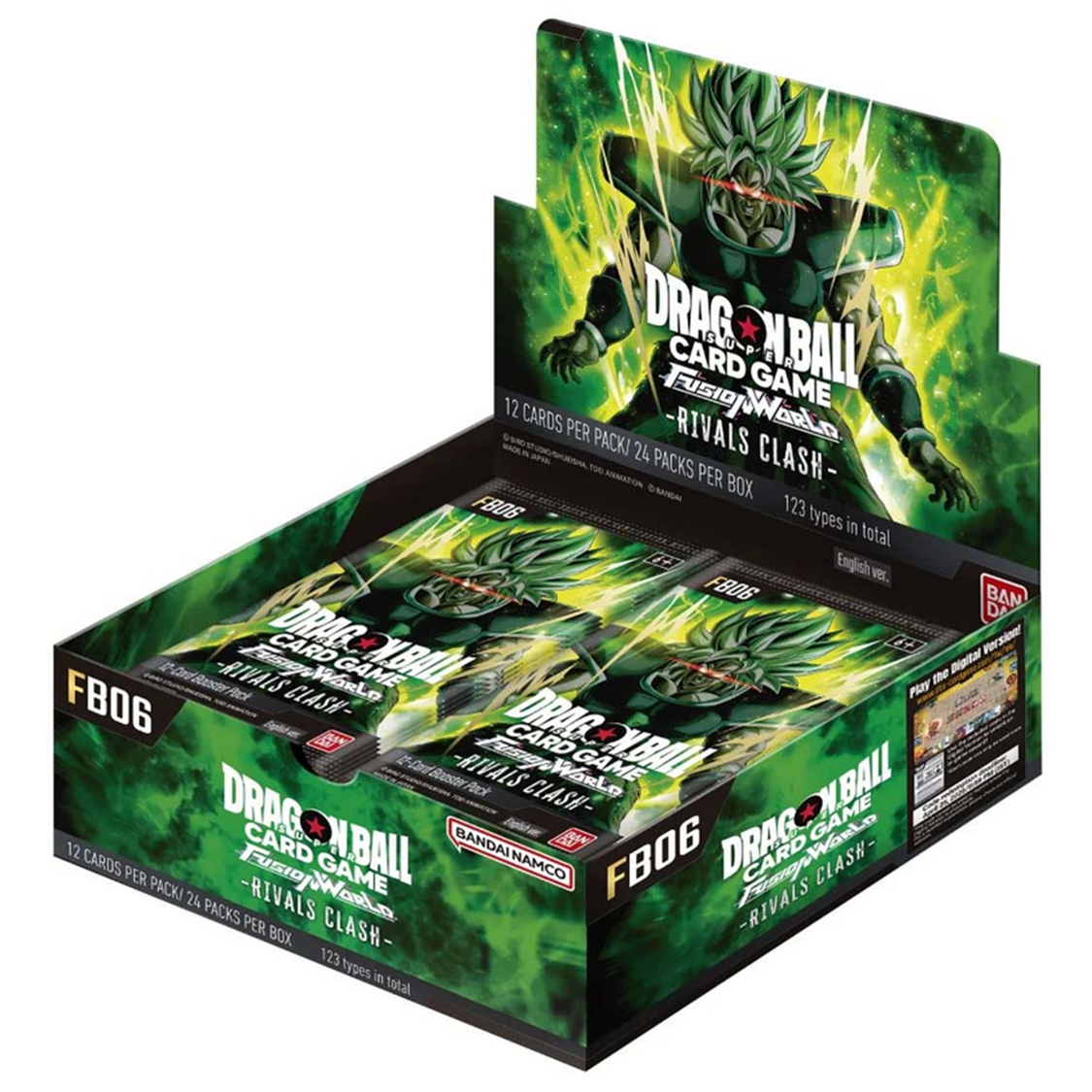 Dragon Ball — Caja de Dragon Ball Fusion World FB-06 Rivals Clash Inglés 2025
