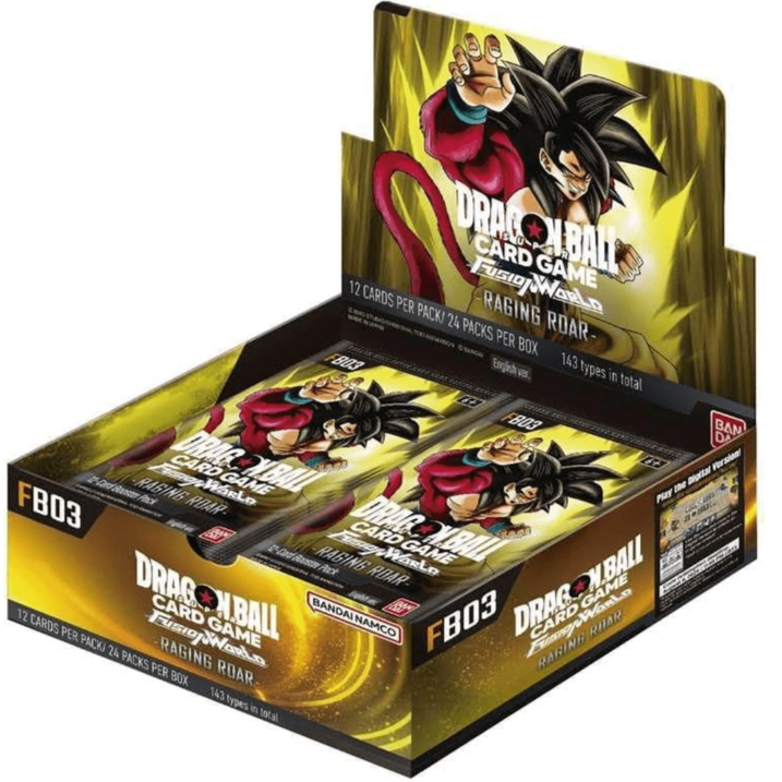 Dragon Ball — Caja de 24 Sobres FB-03 Raging Roar