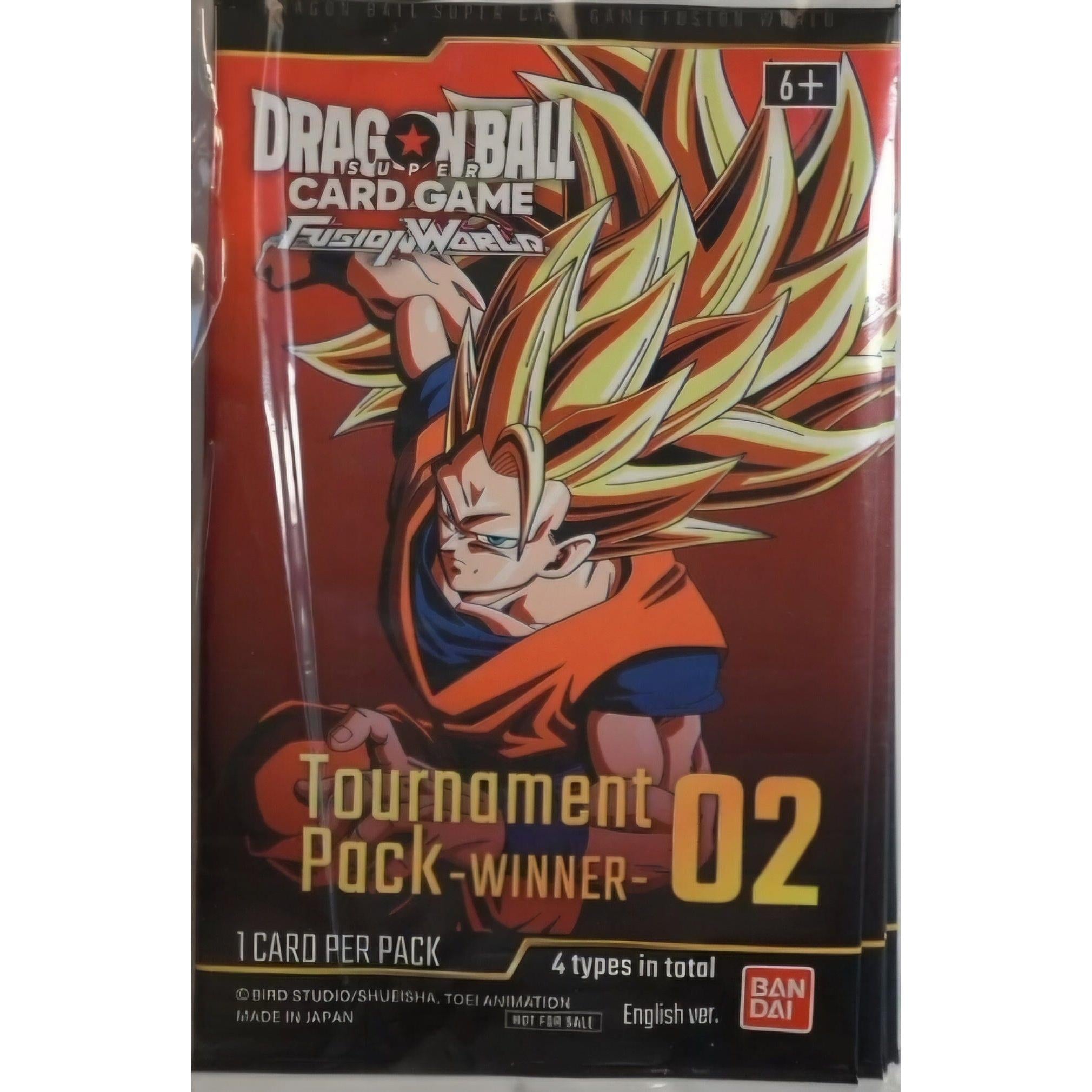 Dragon Ball — Fusion Series Tournament Pack Vol.2 — Pack 4 Sobres — Winner — Inglés