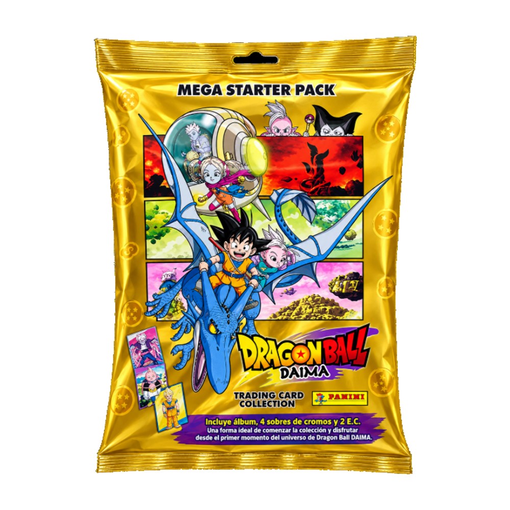 Panini Dragon Ball Daima — Pack Álbum + 4 Sobres + 2 Collector edition
