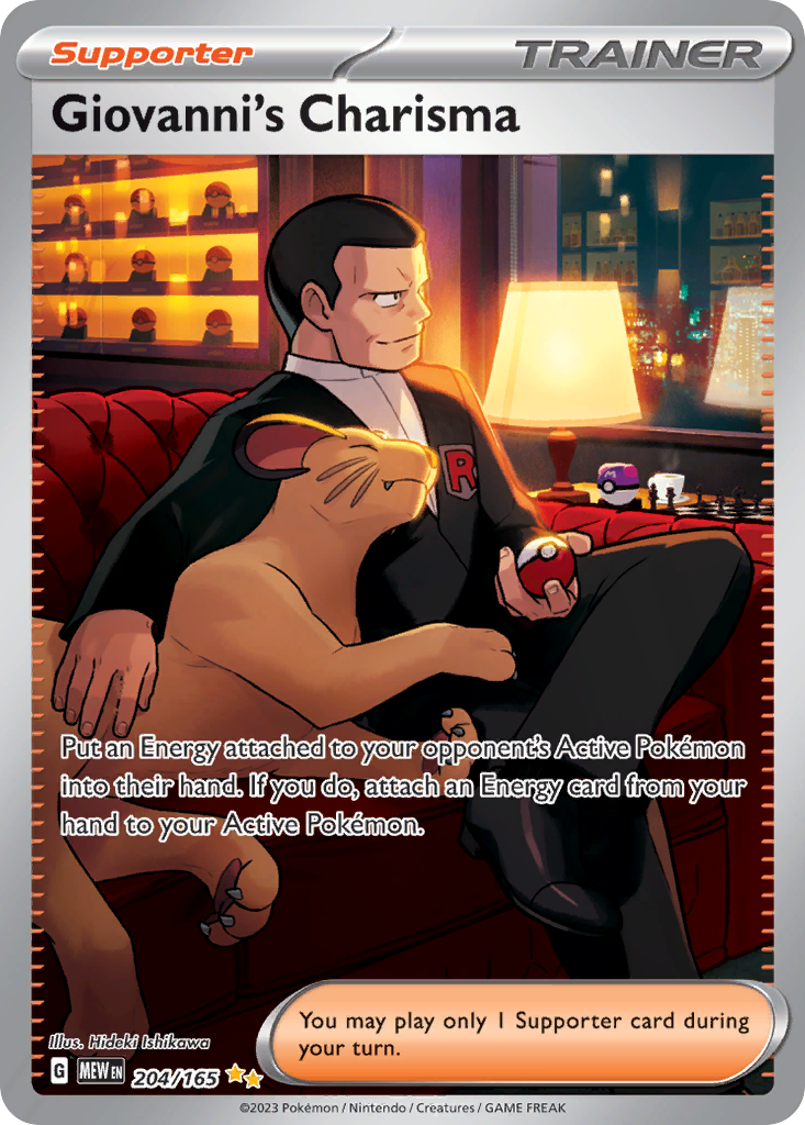 Giovanni's Charisma — MEW 204/165
